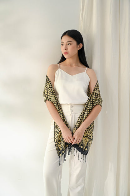 Scarf Batik Wora Wori - Black | DNE