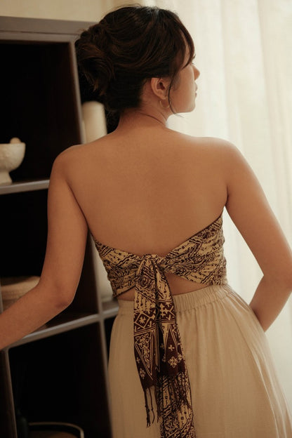 Scarf Batik Parang Kelok - Brown | DNR