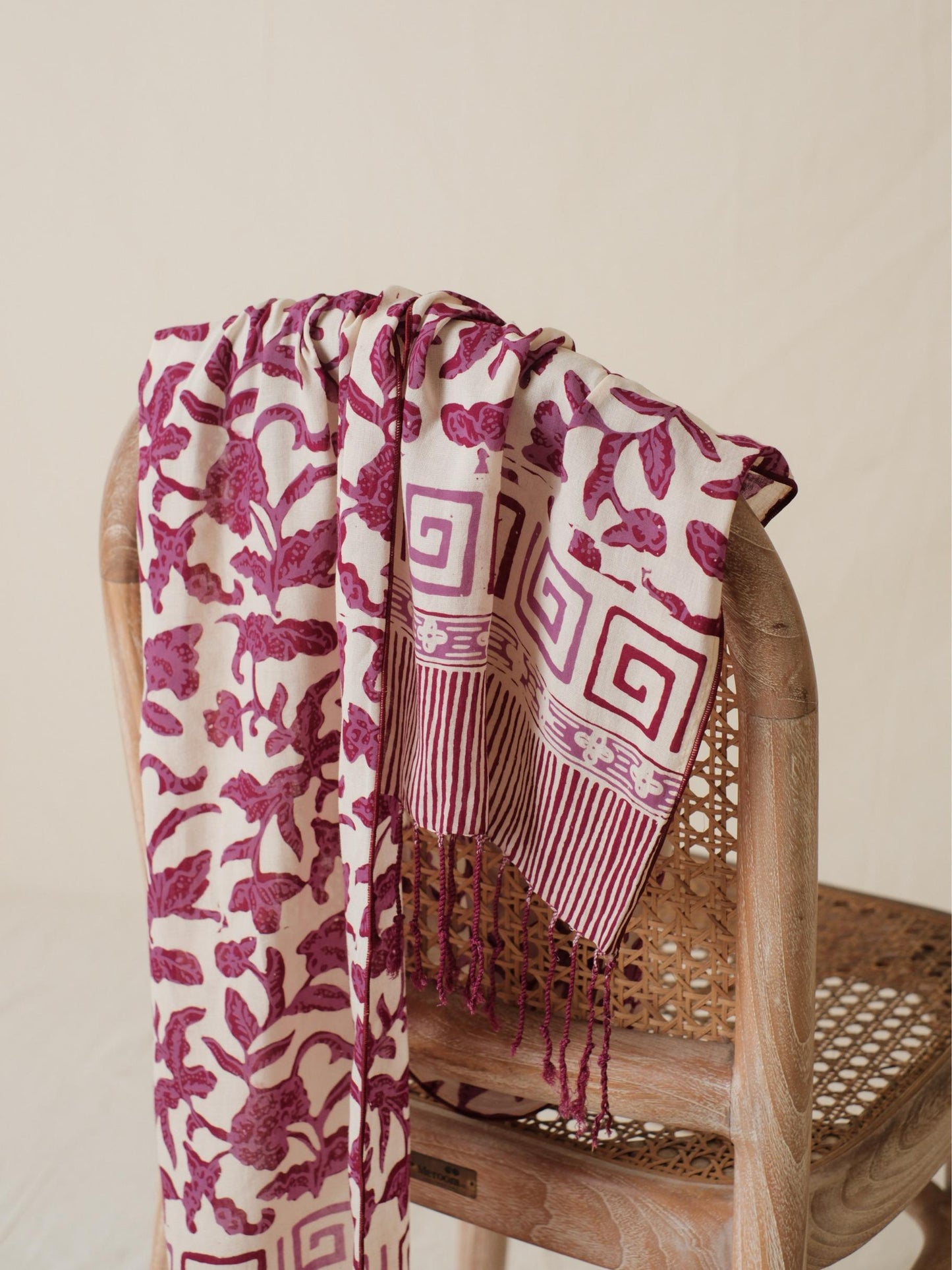 Scarf Batik Apusan - Rimbun - Purple | DNU