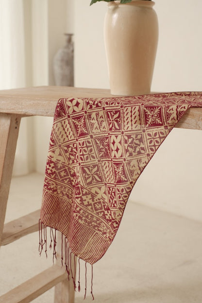 Scarf Batik Tambal - Maroon | DNN