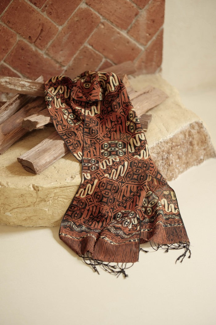 Scarf Batik Tambal Besar - Sogan | TCF