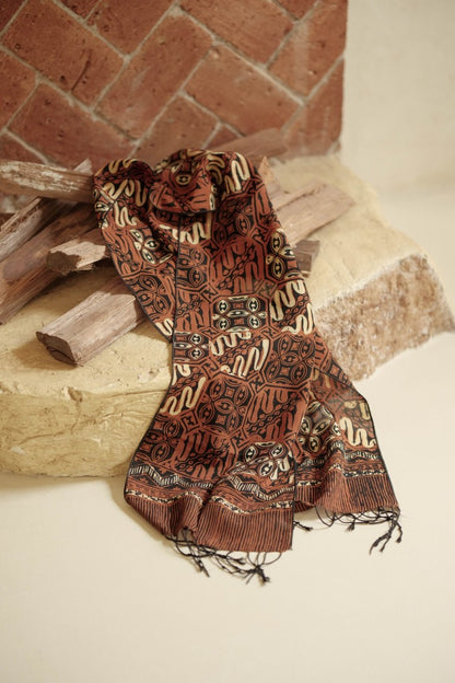 Scarf Batik Tambal Besar - Sogan | TCF