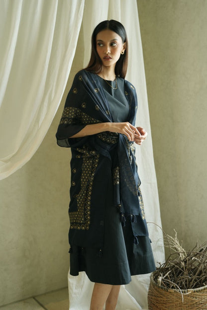 (DEFECT SALE) - Anjani Black Outer