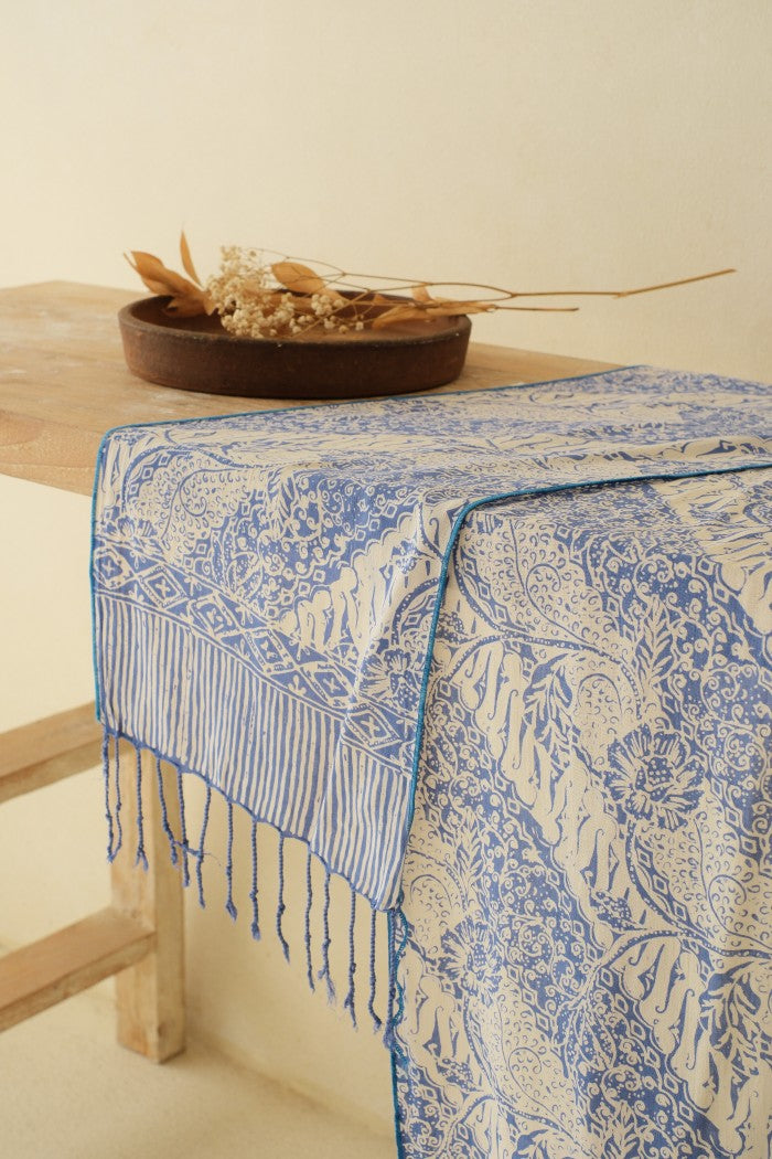 Scarf Batik TCGR Parang Bunga Grey