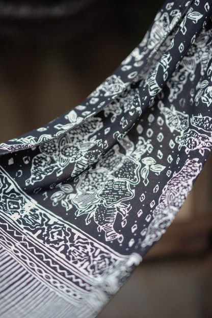 Scarf Batik E90 Black