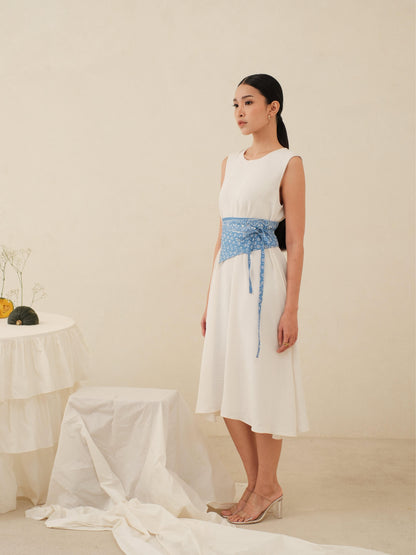 Ayla in Blue - Obi Belt Batik