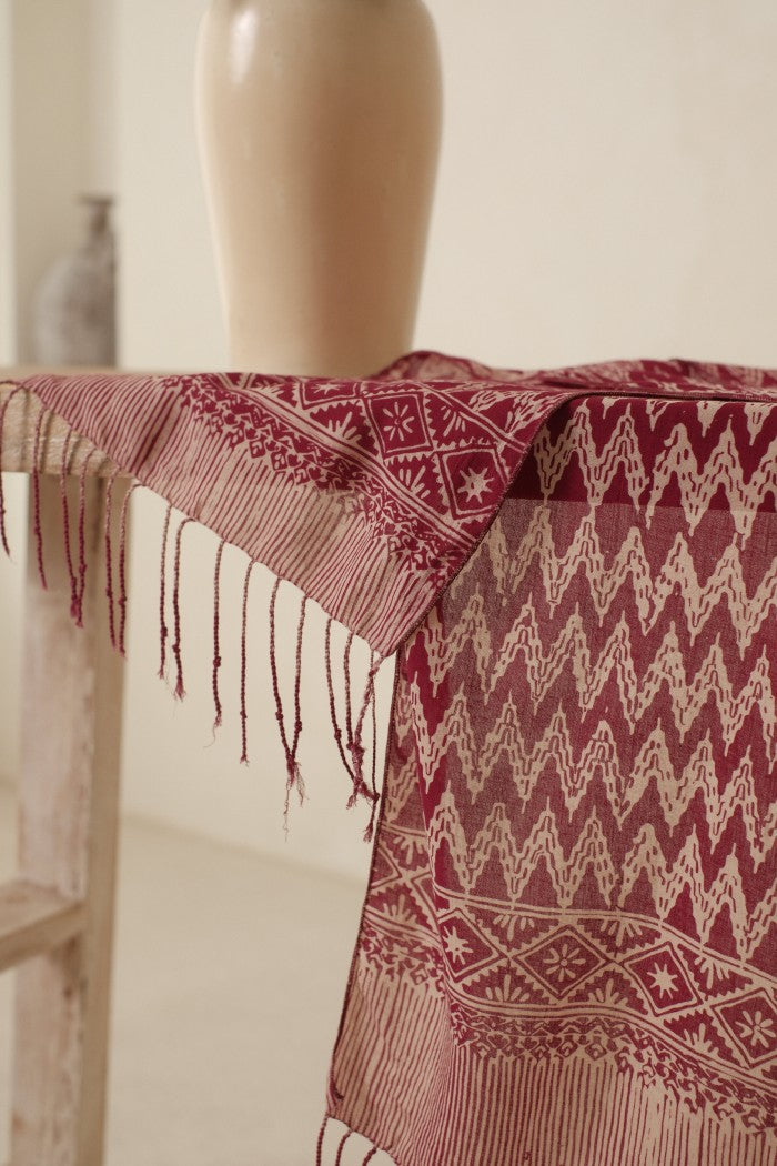 Scarf Batik Rang Rang - Maroon | DNN