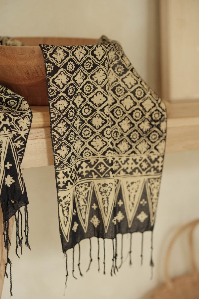 Scarf Batik Songket - Black | DNE