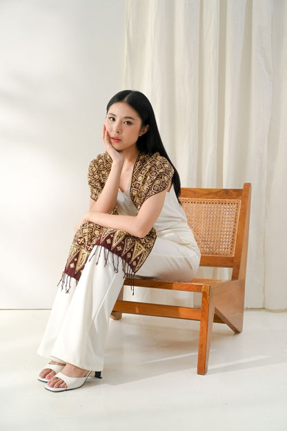 Scarf Batik Songket - Brown | DNR