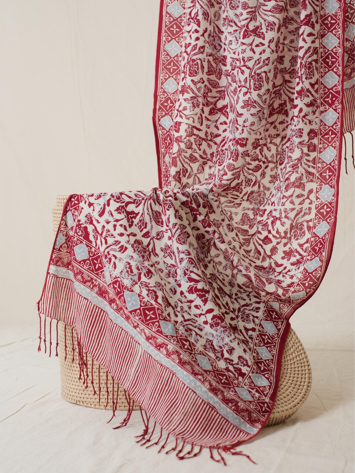 Scarf Batik 50 - Rimbun Alas - Red | DNN