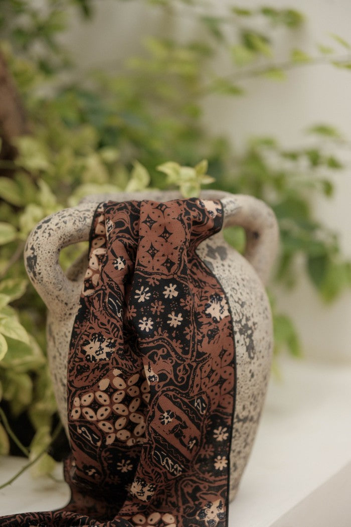 Scarf Batik Sekar Jagad - Sogan | TCF