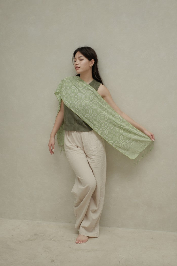 Scarf Batik Kawung Mata - Green
