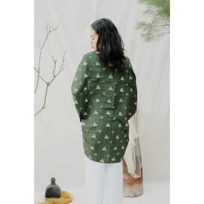 Manika Outer - Emerald Green