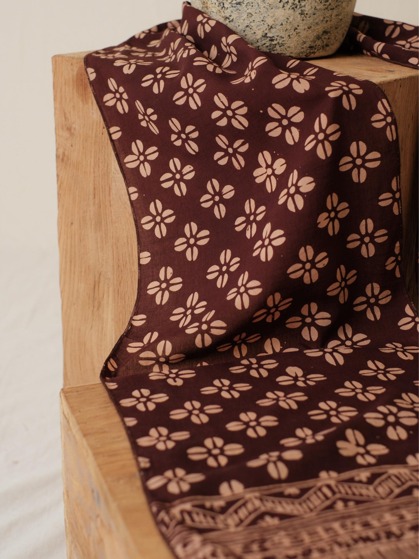 Scarf Batik Kopi Kawung - Brown | DNR