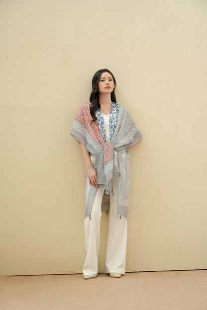 (DEFECT SALE) - Laksmi Blue Pink Outer