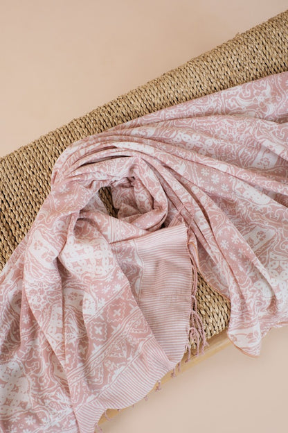 Selendang Batik TCL Sekar Jagad Cream - 80