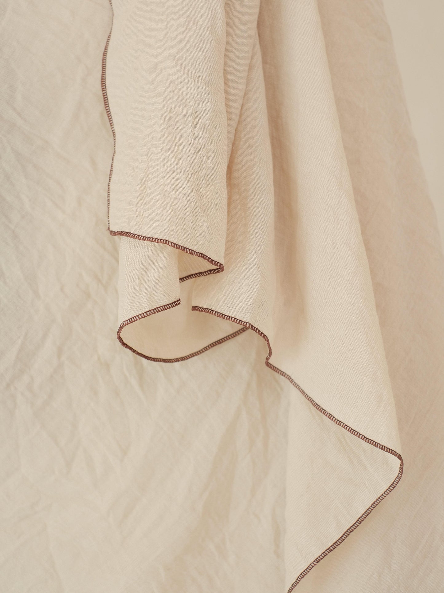 Alma in Cream Shawl - Selendang Batik