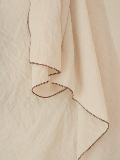 Alma in Cream Shawl - Selendang Batik