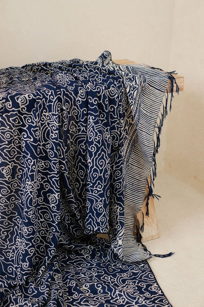 Selendang Batik TCC Mega Mendung Blue - 80