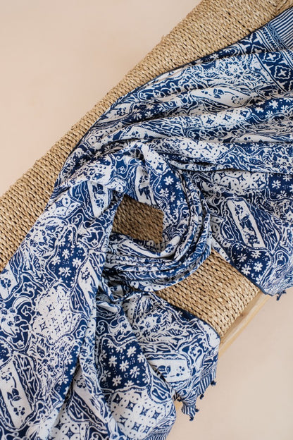 Selendang Batik TCC SJ Blue - 80