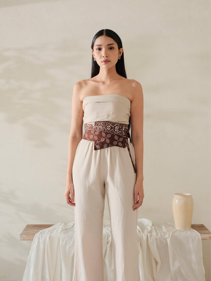 Fina in Brown - Obi Belt Batik