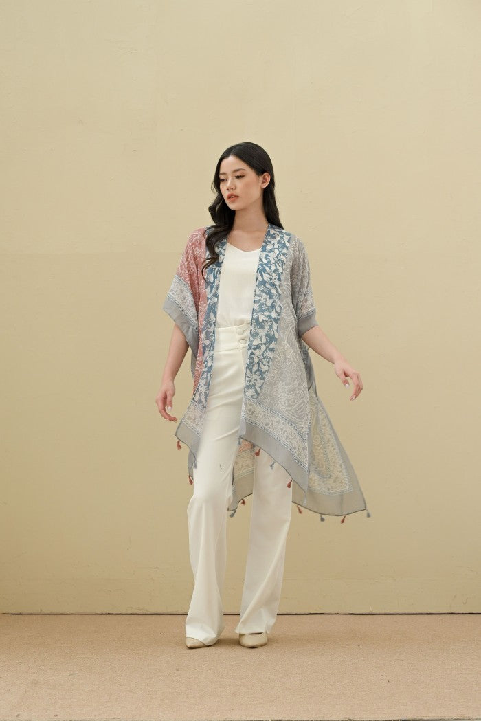 (DEFECT SALE) - Laksmi Blue Pink Outer