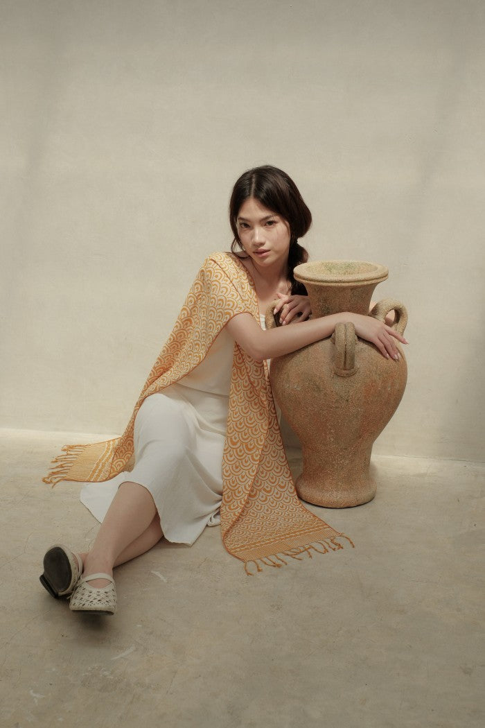 Scarf Batik Ombak - Yellow | TCK