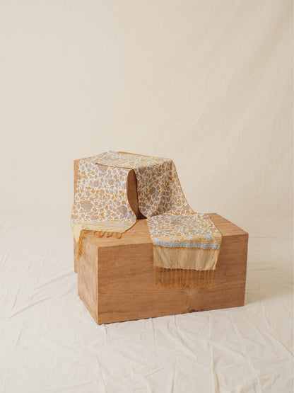 Scarf Batik Apusan - Daun Rambat - Yellow | DNK