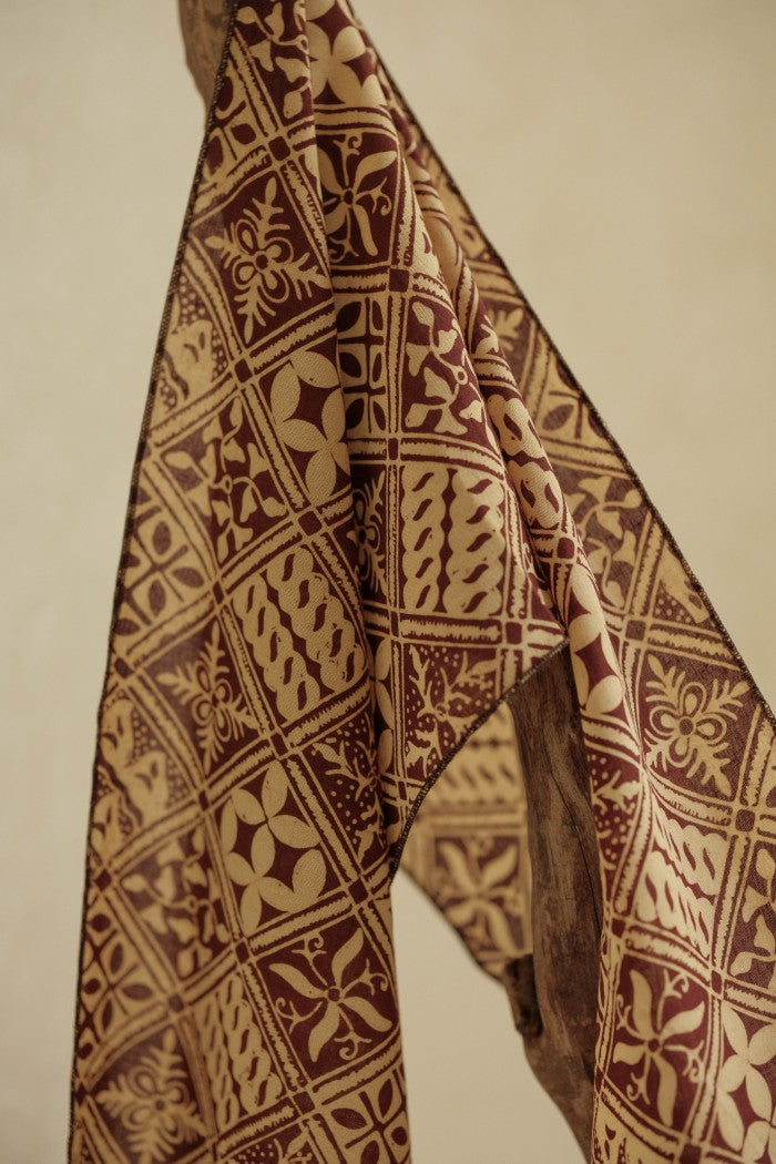 Scarf Batik Tambal - Brown | DNR