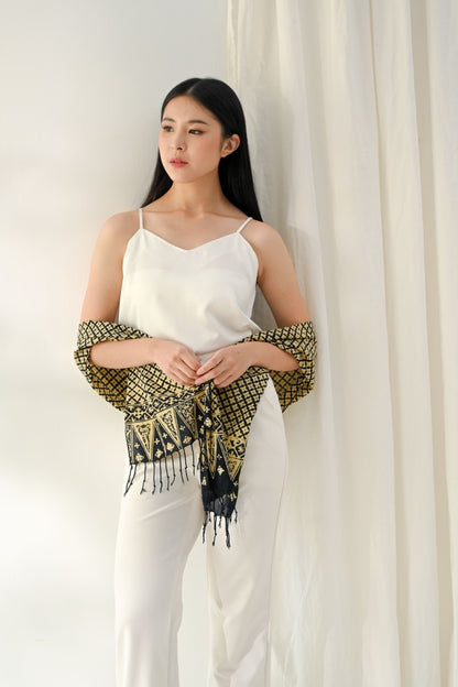 Scarf Batik Wora Wori - Black | DNE