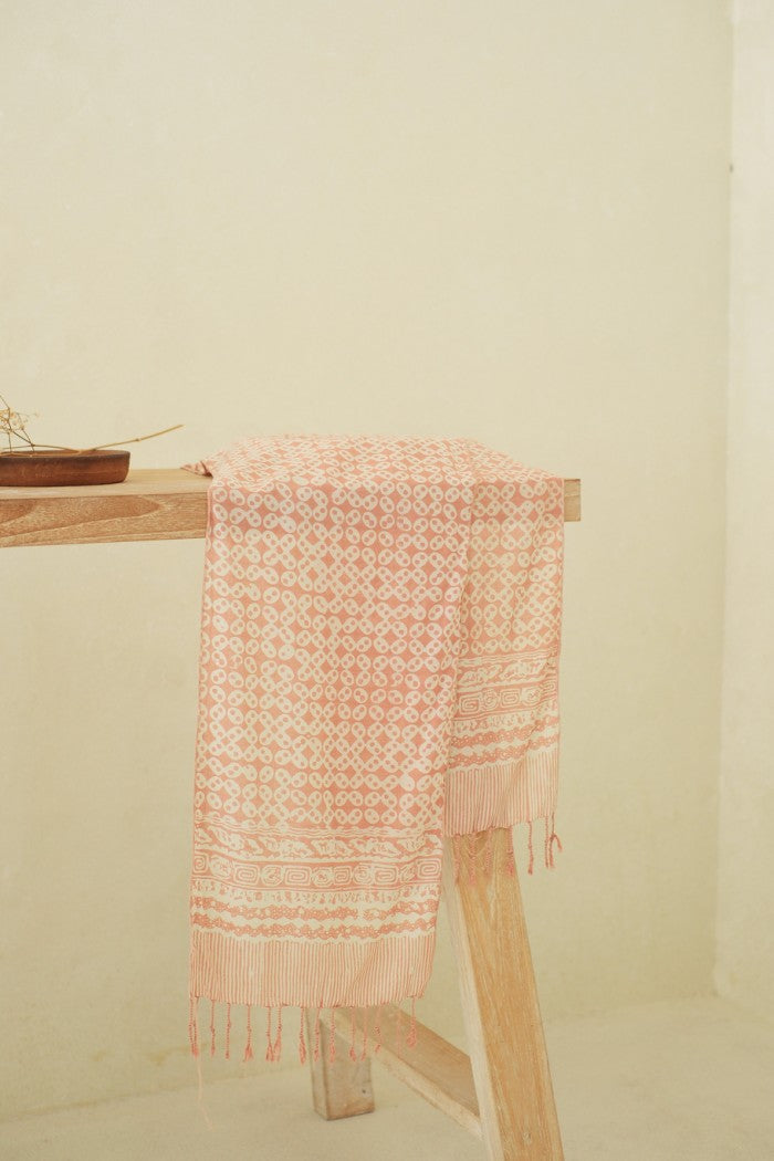 Scarf Batik TCL Kawung Sen Cream