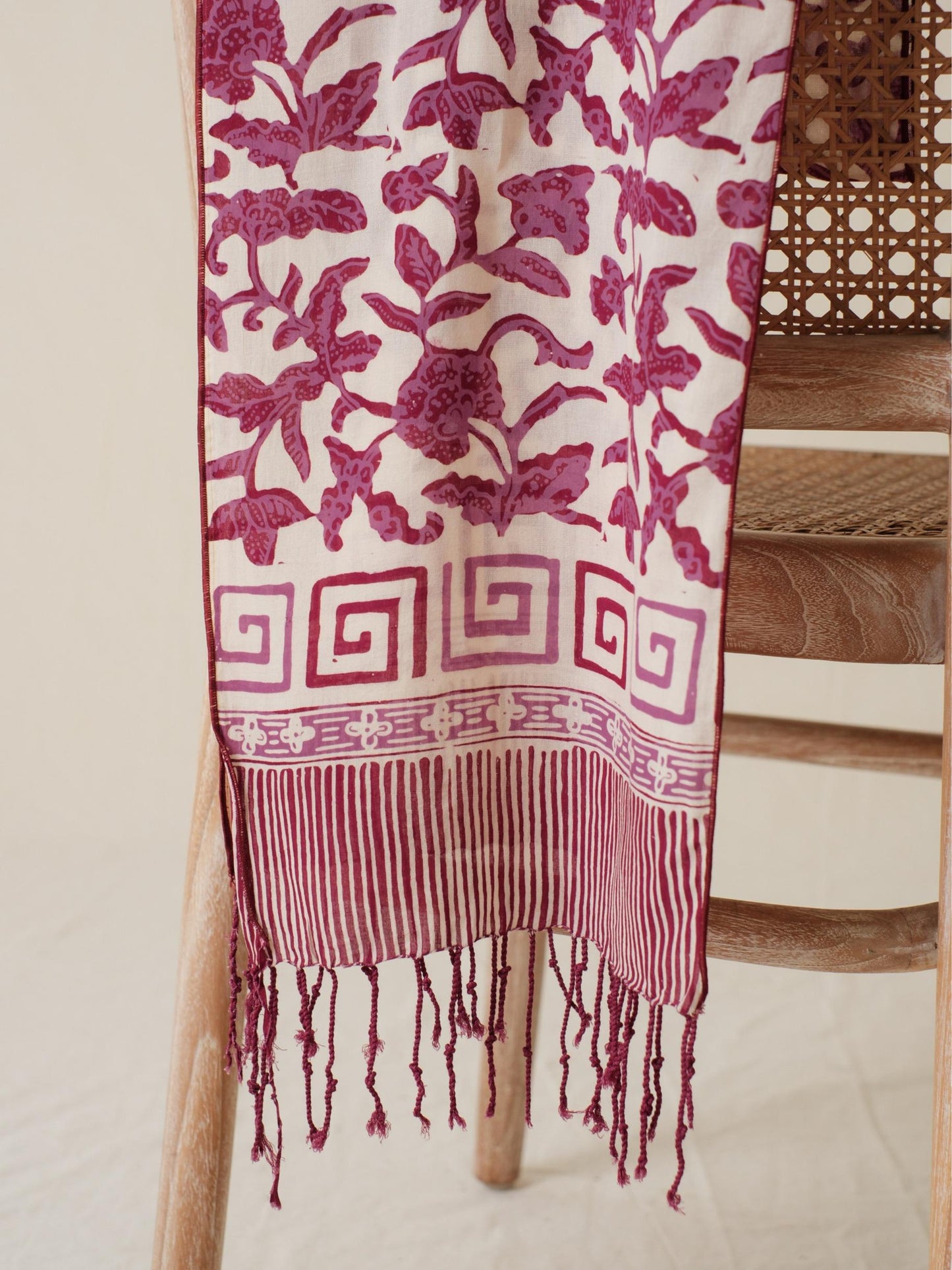 Scarf Batik Apusan - Rimbun - Purple | DNU