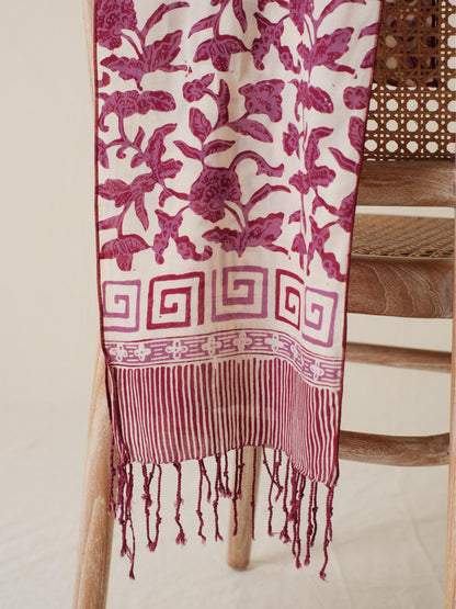 Scarf Batik Apusan - Rimbun - Purple | DNU