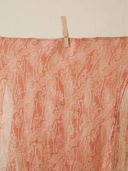 Syal Batik Sutra - Parang - Cream - 35