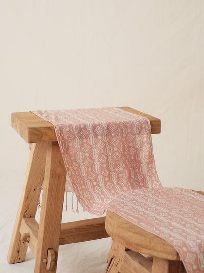 Scarf Batik Ceplok Wibowo - Cream
