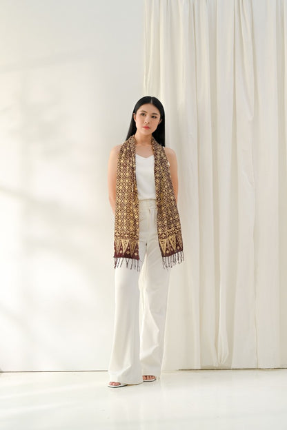 Scarf Batik Songket - Brown | DNR