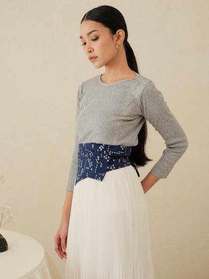 Nara in Blue - Obi Belt Batik
