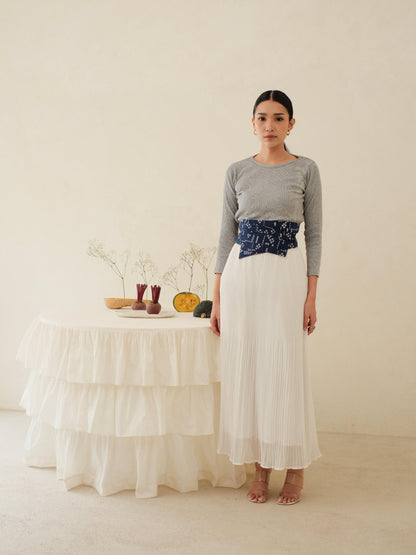 Nara in Blue - Obi Belt Batik