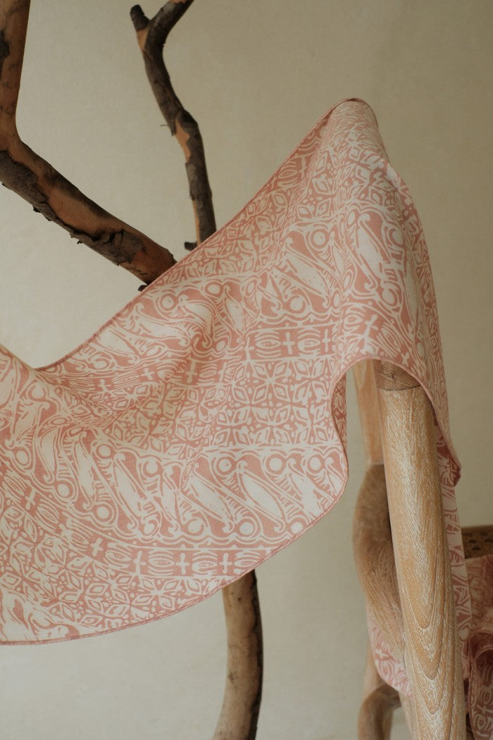 Scarf Batik TCL Parang Kawung Cream