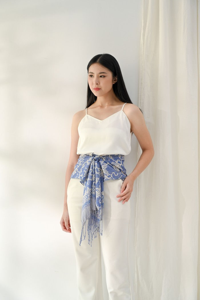 Scarf Batik Apusan - Sidomukti Garuda - Blue | DNB