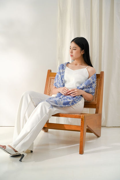 Scarf Batik Apusan - Sidomukti Garuda - Blue | DNB