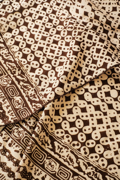 Scarf Batik TCR Kawung Sen Brown
