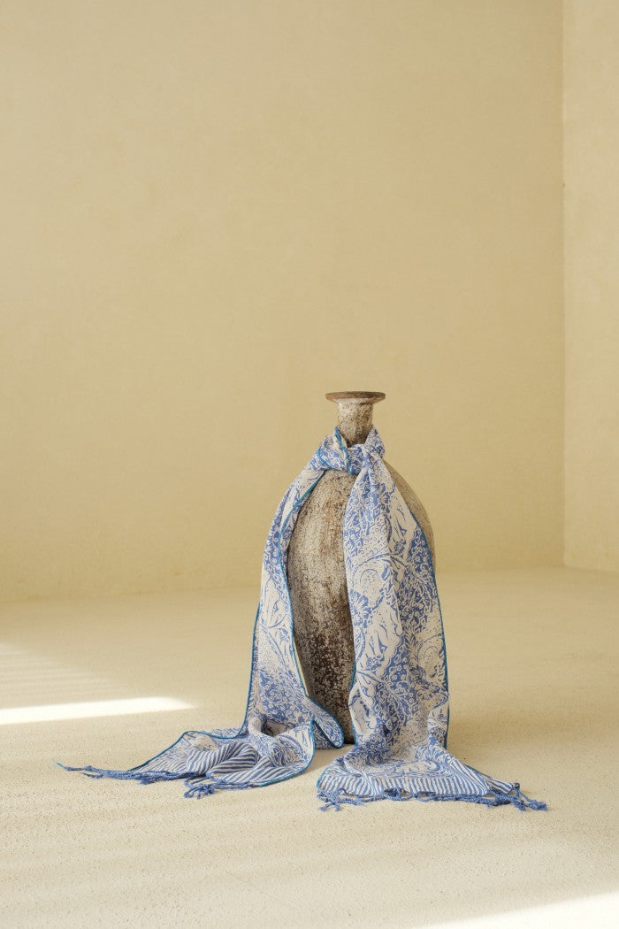 Scarf Batik TCGR Parang Bunga Grey