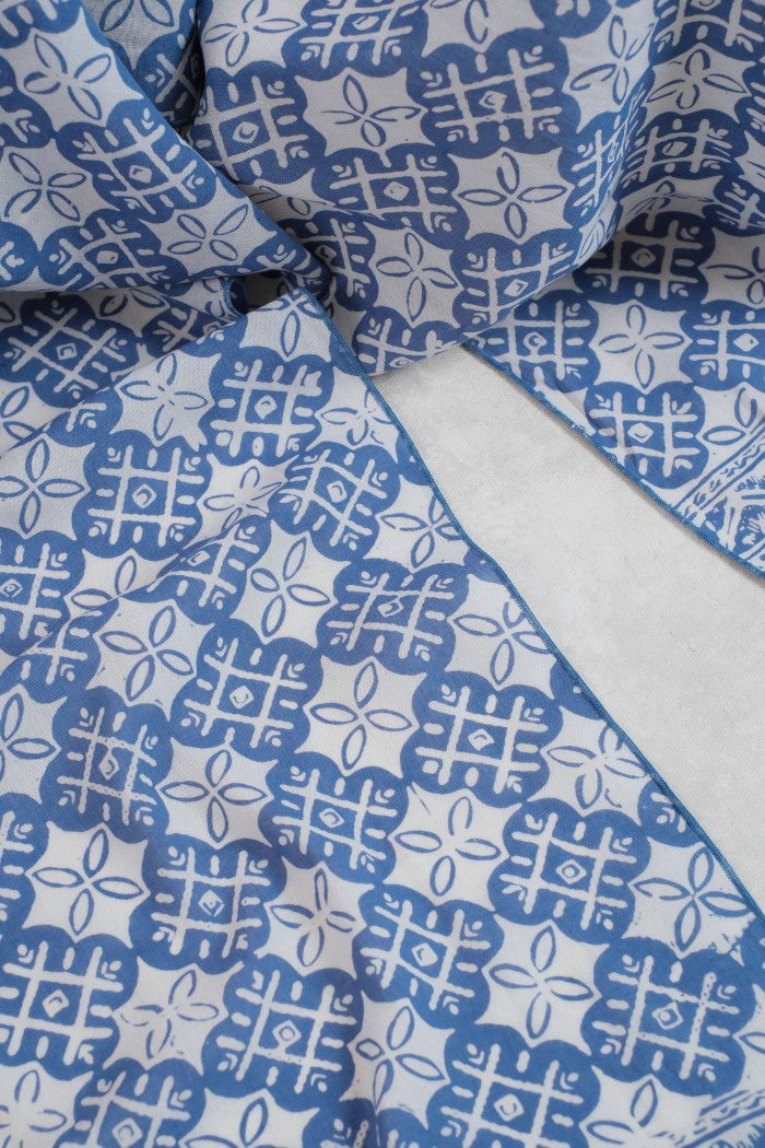Scarf Batik TCGR Kawung XO Grey