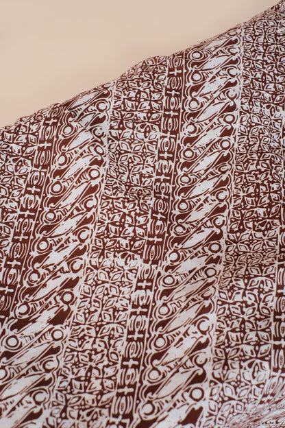 Selendang Batik TCR Parang Kawung Brown - 80