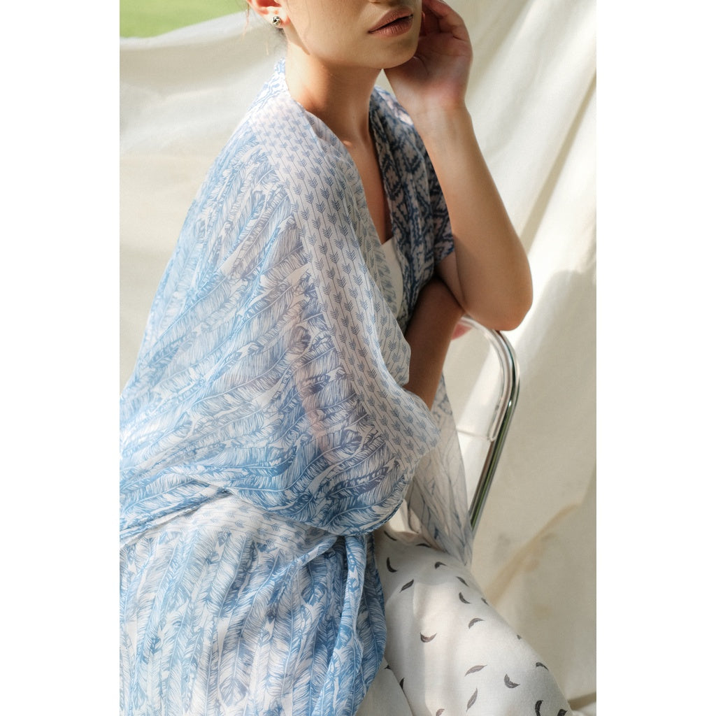 (DEFECT SALE) - Raras Blue Outer / Cardigan Batik