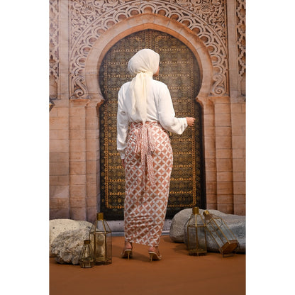 Kana in Cream - Rok Lilit Batik