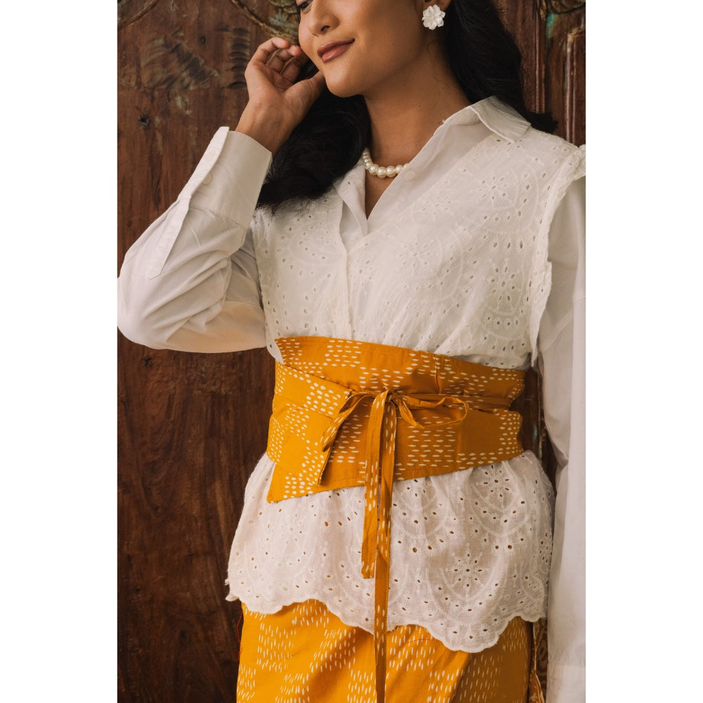 Citra in Yellow - Rok Lilit Batik Kawung