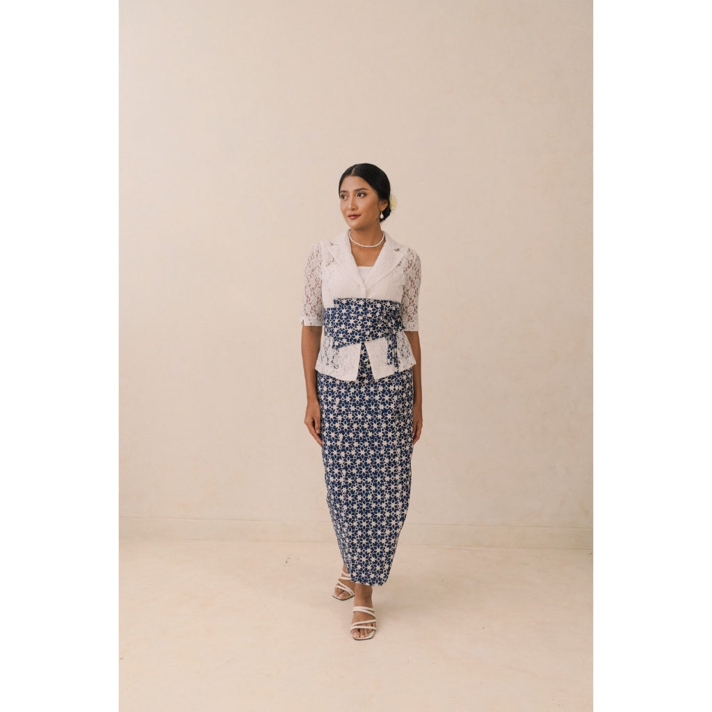 Kamala in Blue - Obi Belt Batik