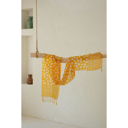 Scarf Batik Biji Kopi - Kuning